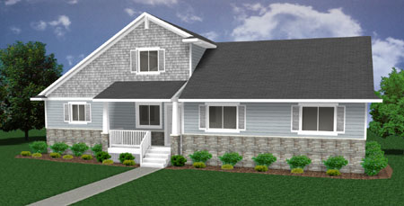 Rendering of Renovated House